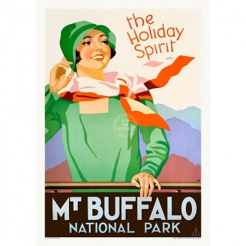 Retro Print | Mt Buffalo Holiday Spirit
